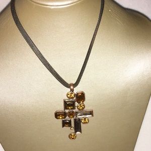 Simulated Multi-Gemstone Necklace